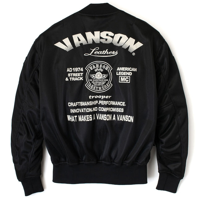 VANSON  TVS2301S メッシュMA-1ジャケット