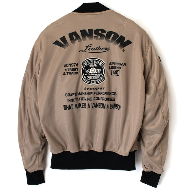 VANSON  TVS2301S メッシュMA-1ジャケット